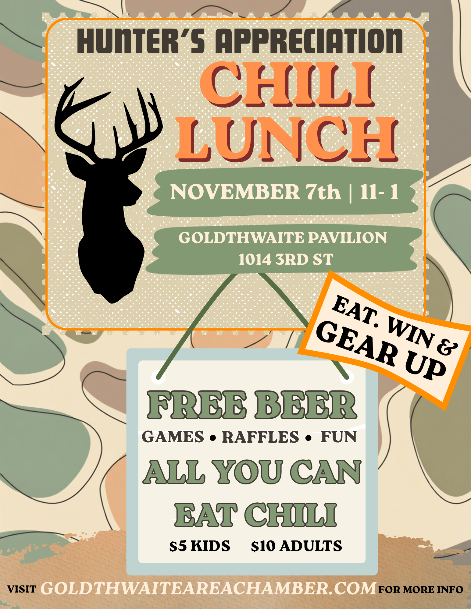 Hunter's Appreciation Chili Lunch