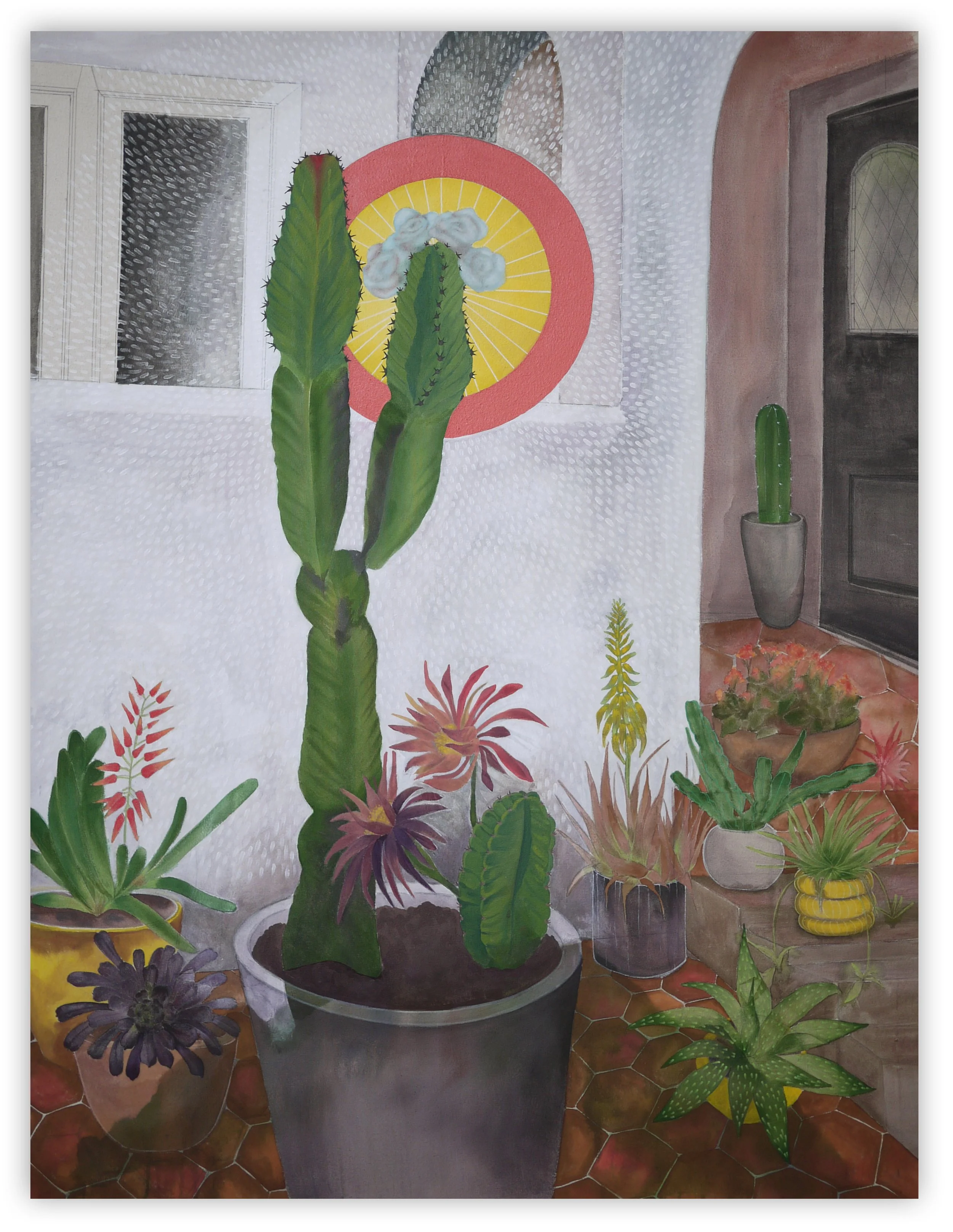 Church, 56" x 65"
acrylic and pencil on canvas
2025