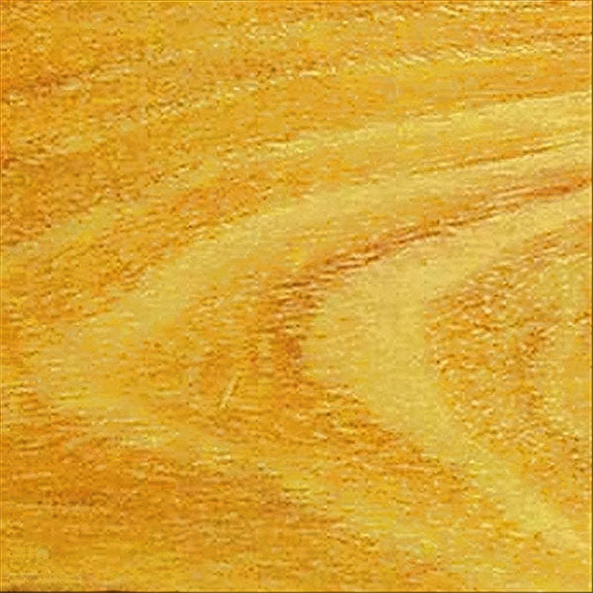 Close-up of Bodark wood grain, with golden-yellow color and fine, interlocking texture.