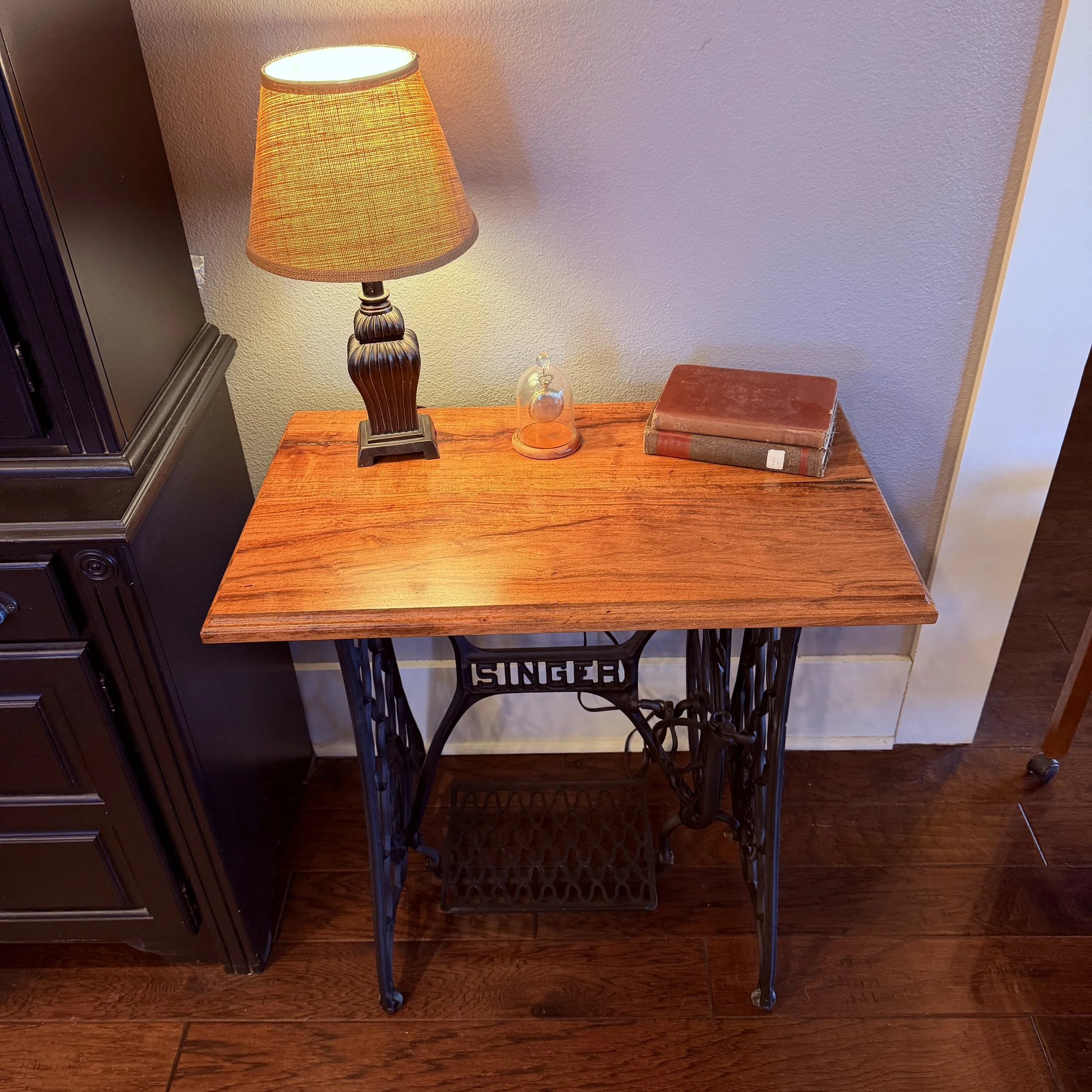 Singer Treadle Lamp Table – Medina Mesquite