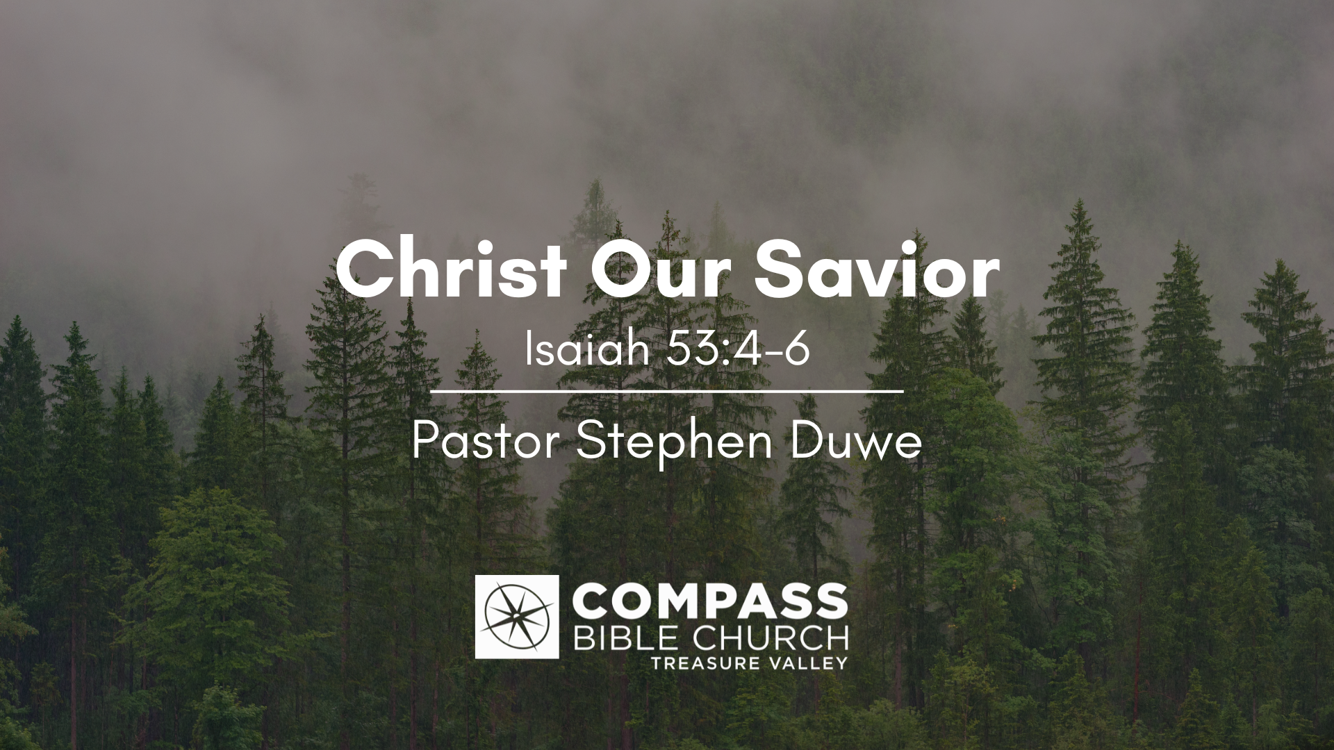 Christ Our Savior • Isaiah 53:4-6