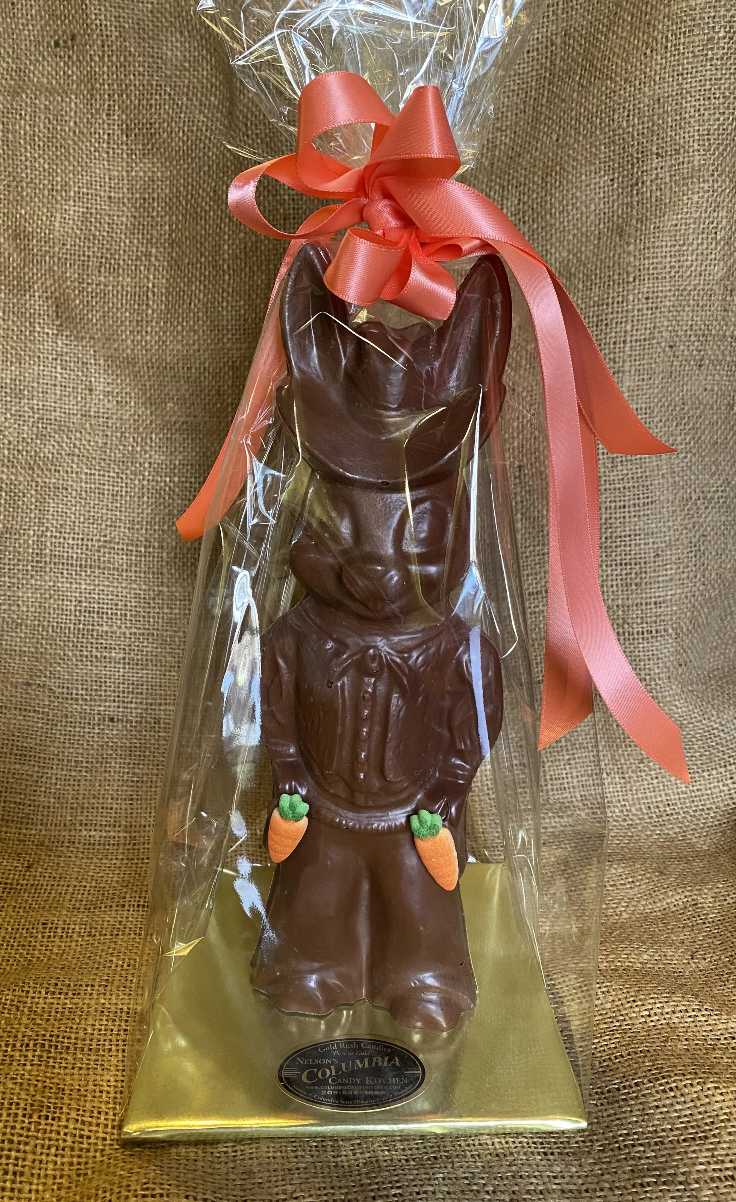 Solid Chocolate Cowboy Bunny