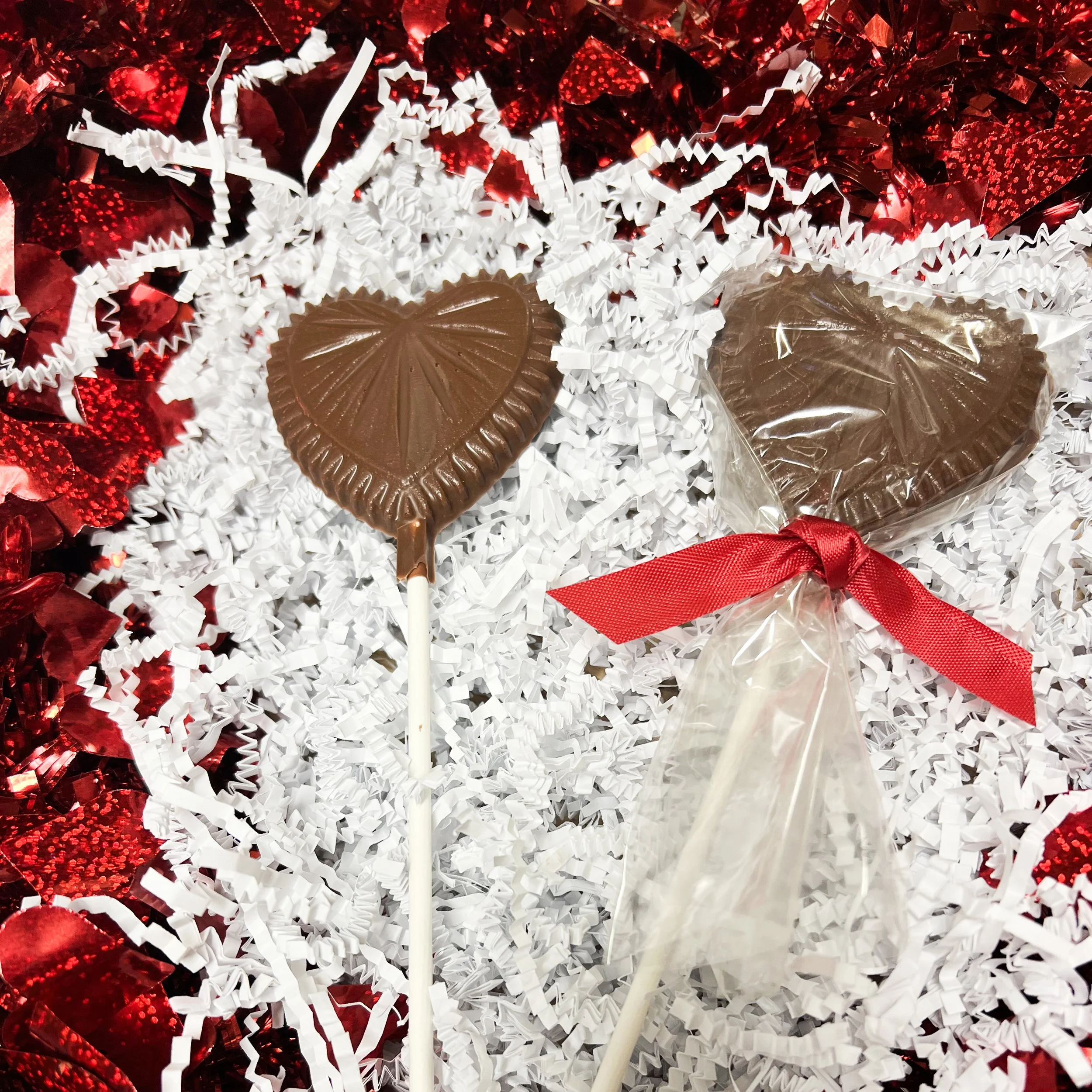 Solid Chocolate Valentine's Day Pops