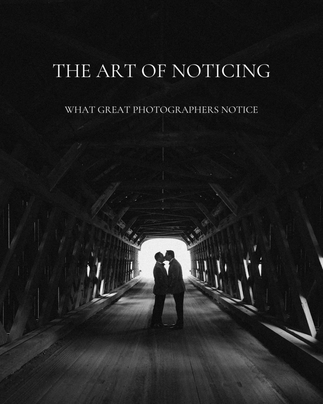 Most people think photography is about taking pictures.

I think it&rsquo;s about noticing AND taking pictures of the things you notice. A lot of people preach the in between moments but don&rsquo;t capture any of them.

A certain pose is there just 