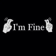 EVERYTHING IS NOT FINE