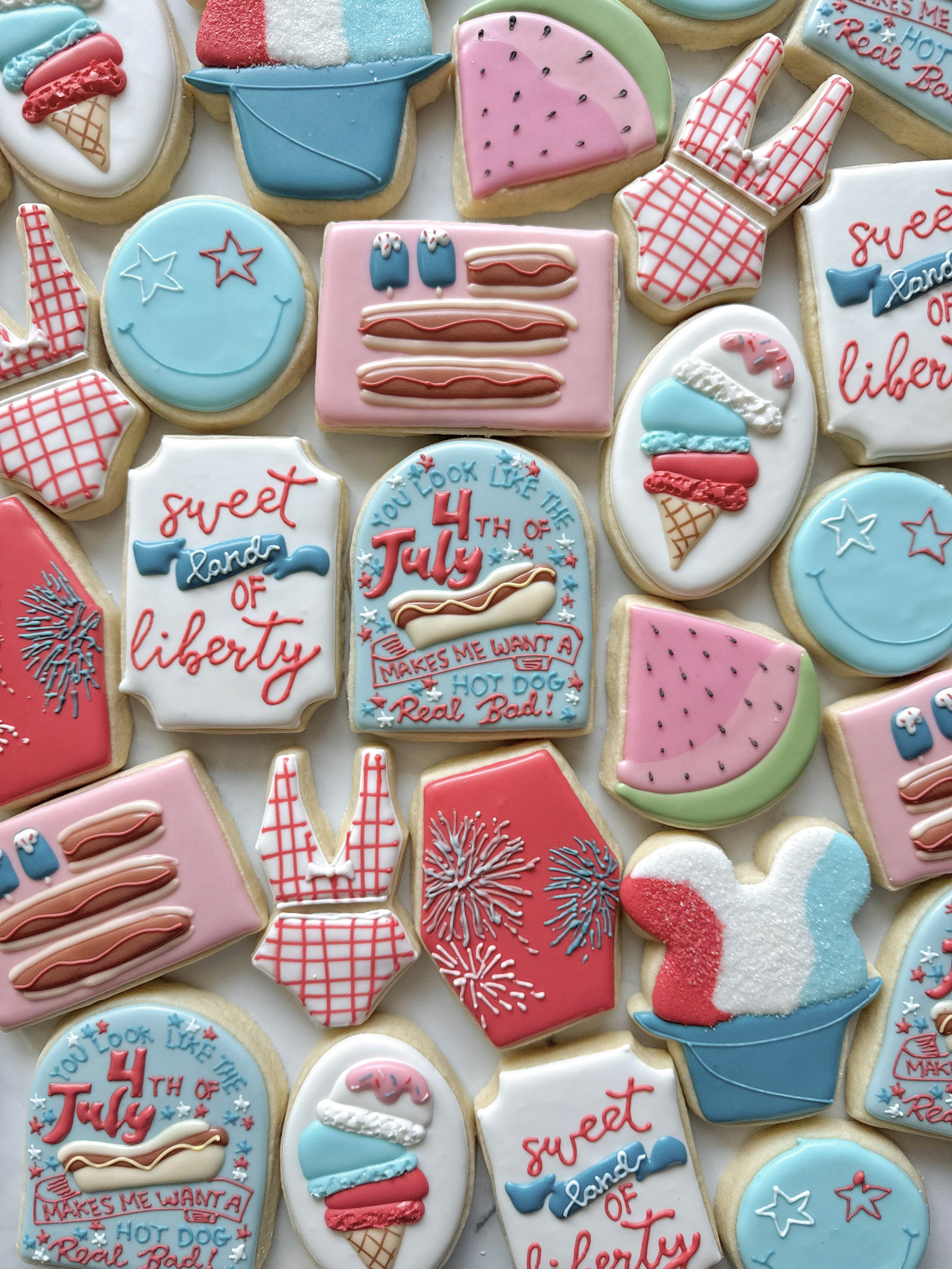 4th of July cookie pop-up shop