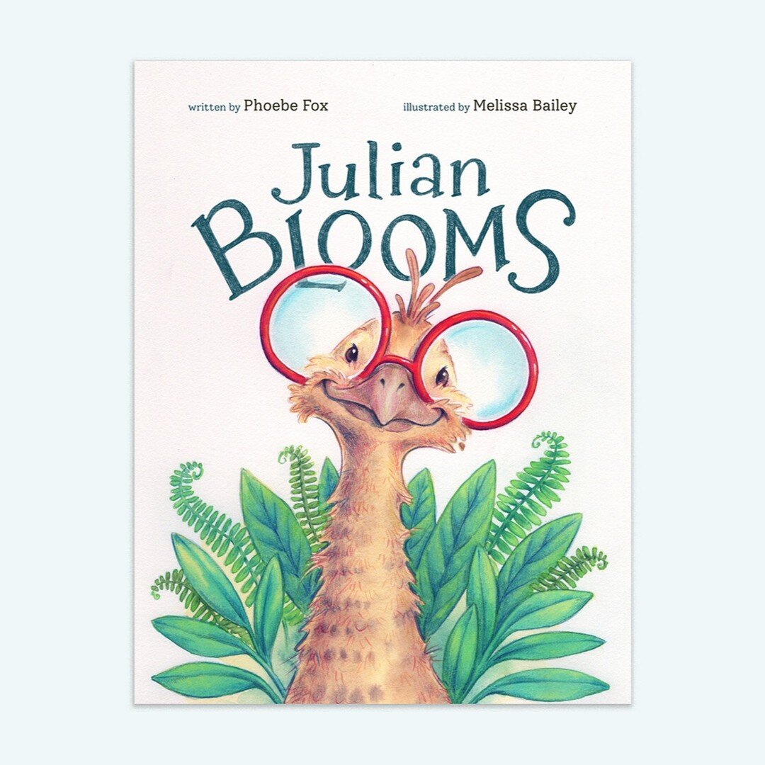 Book cover reveal: JULIAN BLOOMS! 🦚 So excited that this cutie is out in the world. It was such an honor to illustrate Julian's story (and fun too)! 🦚 Written by @authorphoebefox and illustrated, of course, by me. Available online on Amazon and Bar