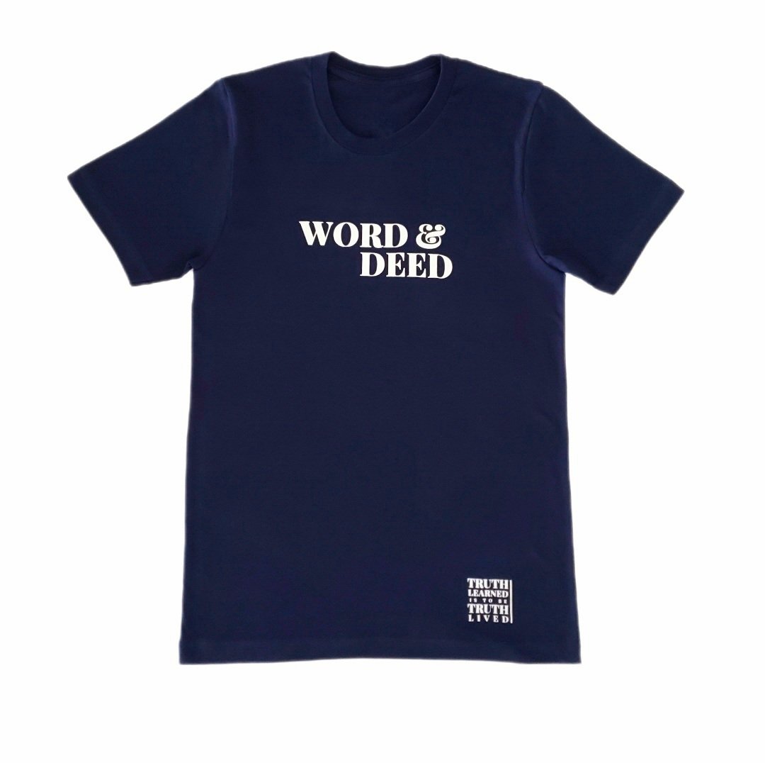 WORD & DEED UNISEX Midnight Blue Shirt