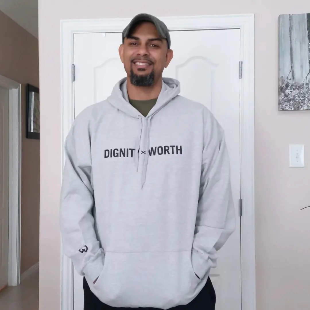 Man in DxW Still Classic Premium Hoodie
