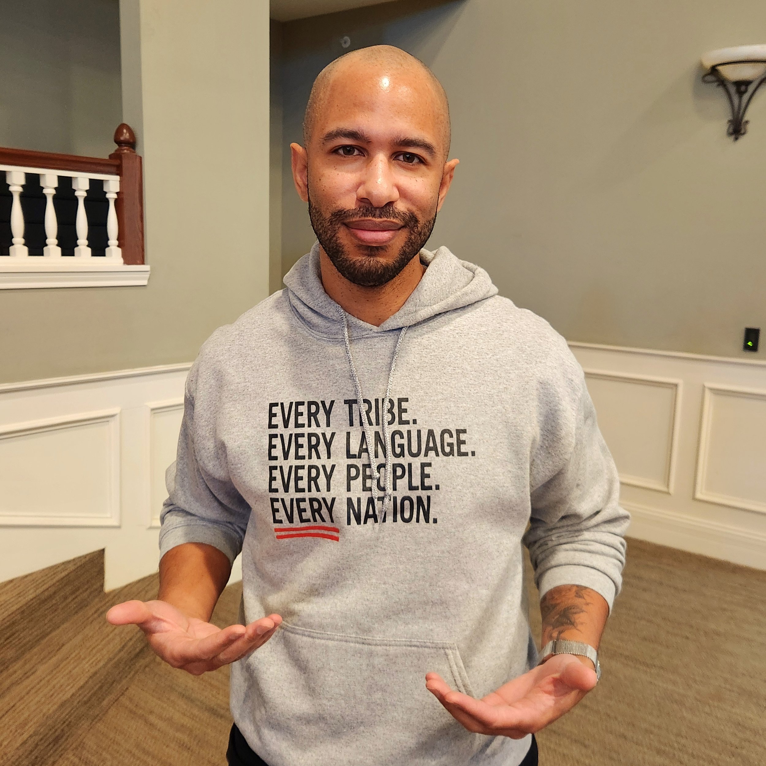 man in every hoodie - grey