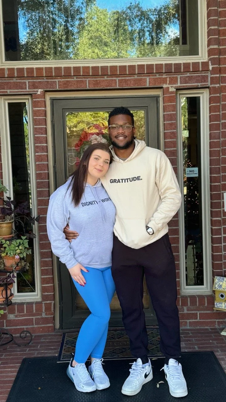 Woman in DxW Still Classic Premium Hoodie