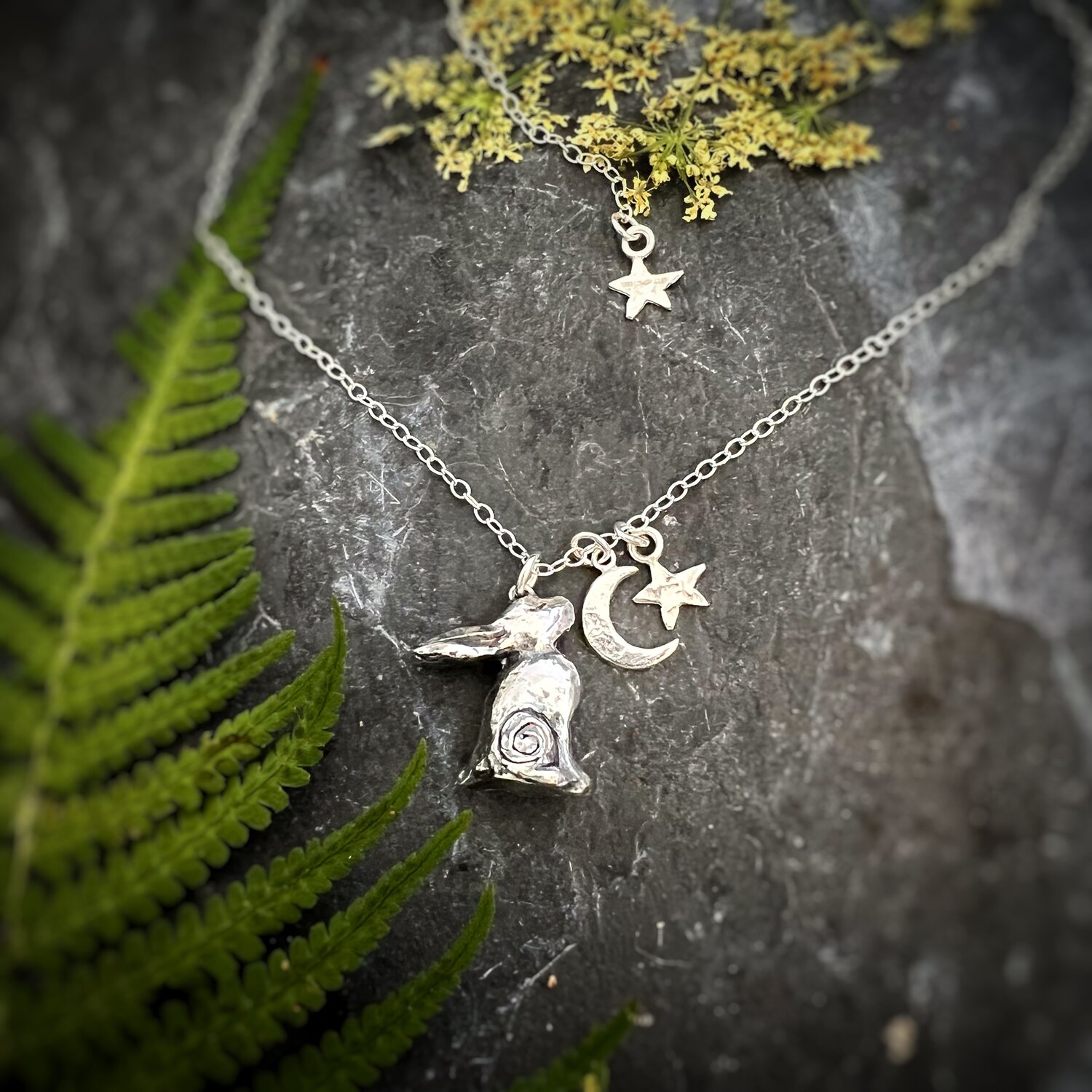 Moon gazing cheap hare pendant