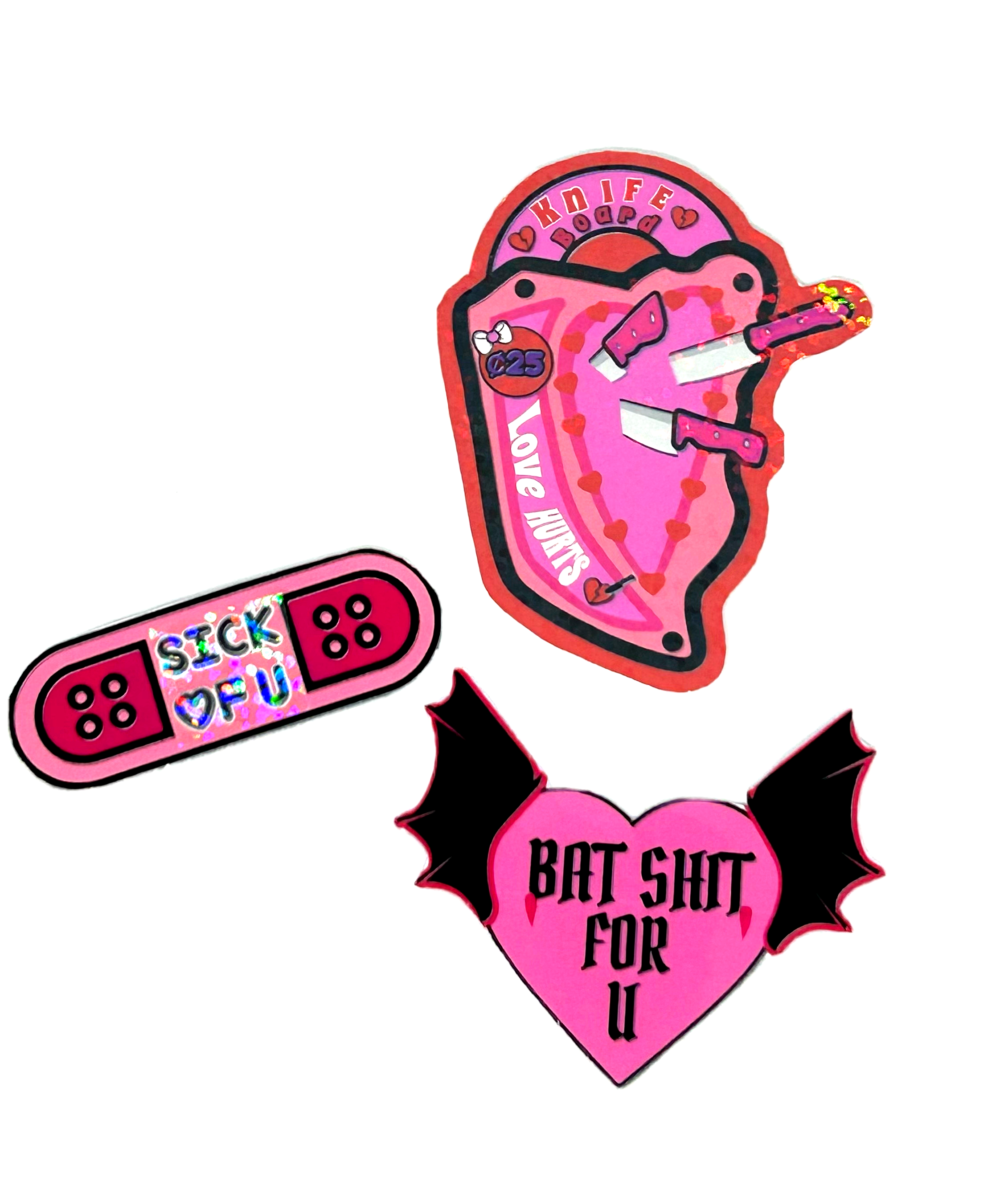 3 Stages of Love Sticker Pack