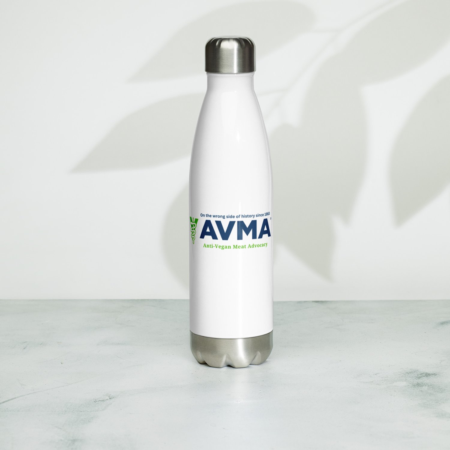 Anti-Vegan Meat Advocacy Stainless Steel Water Bottle — Our Honor