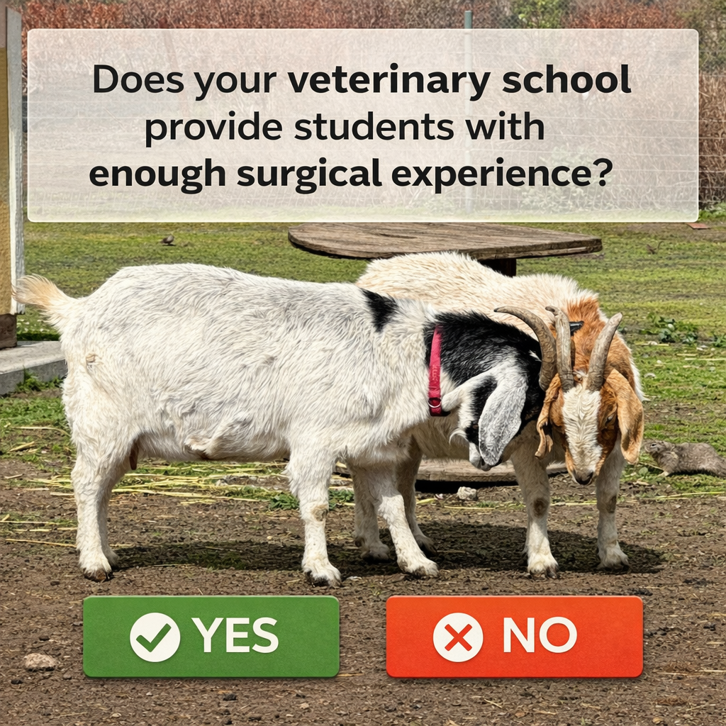 Does your veterinary school provide students with enough surgical experience on animals who need care? 