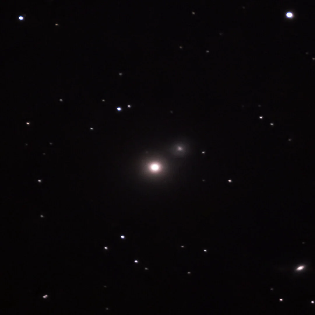 M60. 5 frames at 120 sec Dark Median Algorithm ISO 5000 f/8 560mm (840 FF equiv)