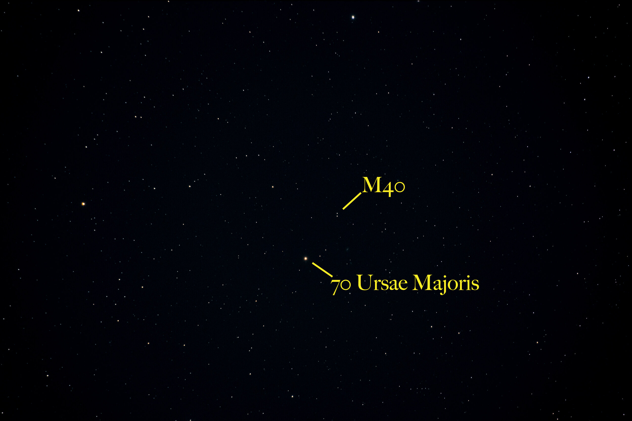 M40's location in Ursa Major