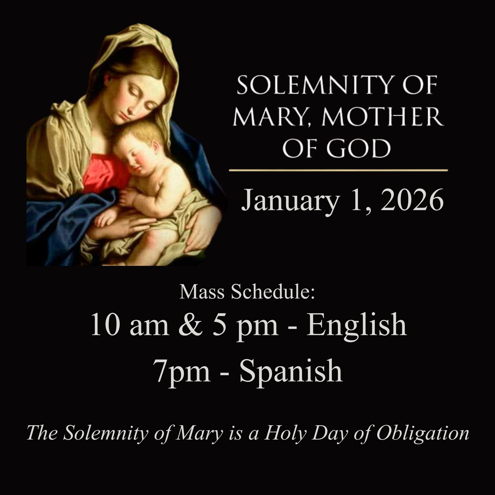 Solemnity of Mary, Mother of God