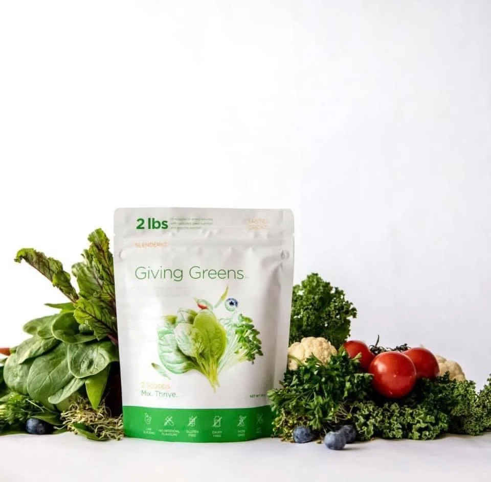 Giving Greens™ is a whole-food veggie, nutritive powdered drink