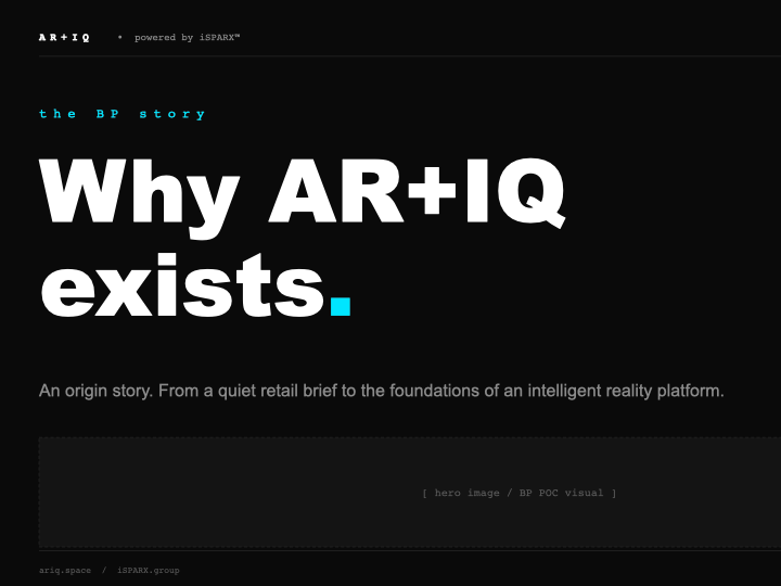 Why AR+IQ exists.