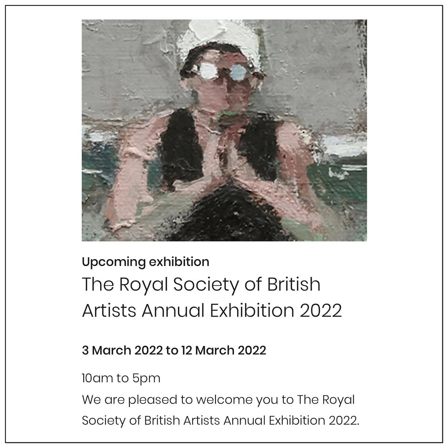 Two works selected for The Royal Society of British Artists Annual Exhibition 2022