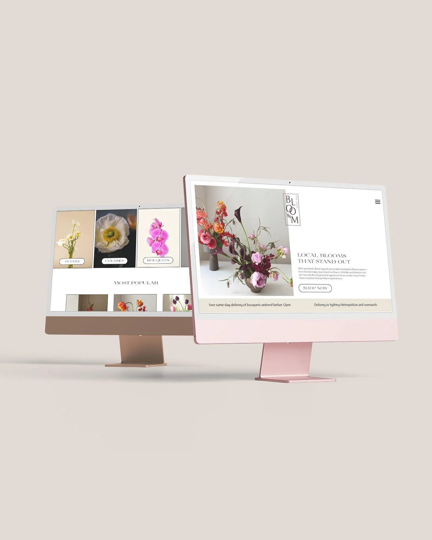 Your local blooms, online. 🌹 

#websitedesign #brandidentity #branddesign #squarespacedesigner