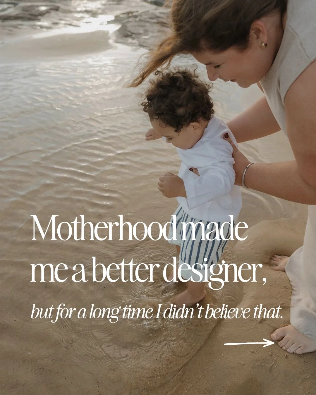 Motherhood is making me a better designer, but it&rsquo;s taken some serious inner work to stop believe the myth that motherhood can only take and not add. ❤️ 

📸: @elizamay.photography