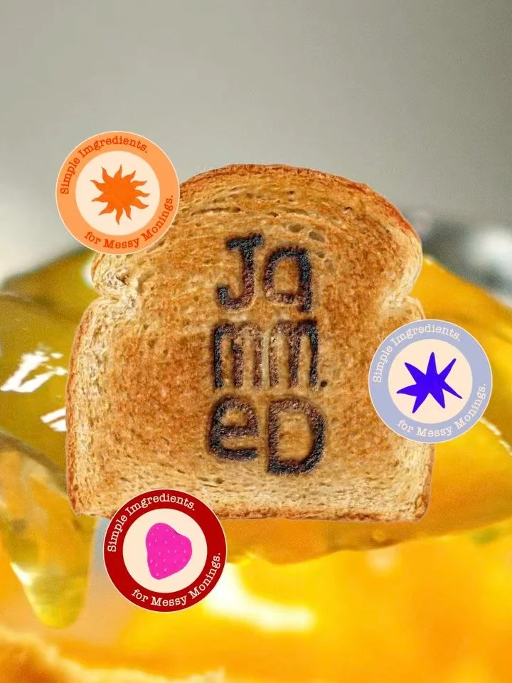 Mornings are chaotic, so I figured why not just lean into it? 🍓🏃&zwj;♂️

This is Jammed, a very fun brief from @designerbriefs The goal was to create a jam brand for the morning riot, designed for kids who won&rsquo;t sit still and the creative par