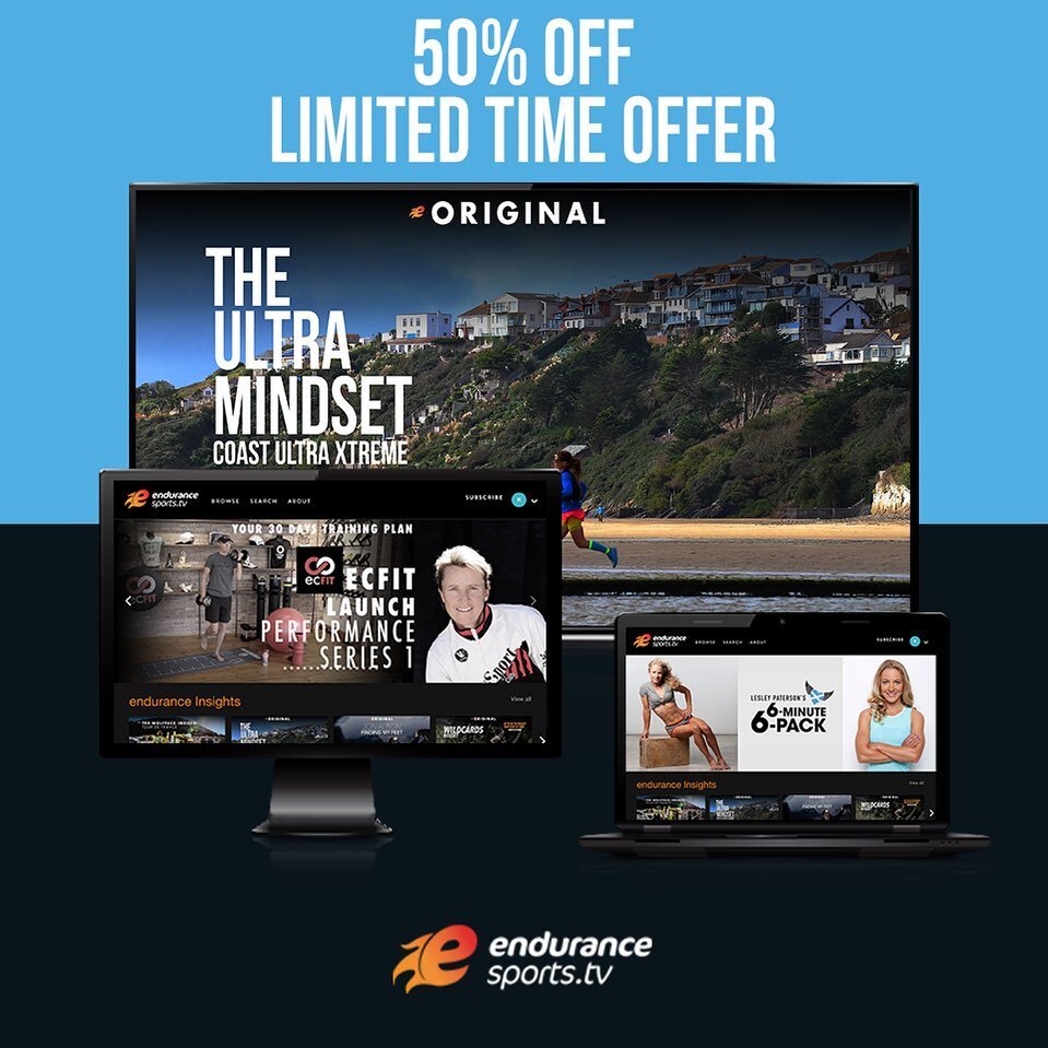 50% off Annual Subscription from endurance sports TV!

Our good friends at endurance sports TV, who made The Ultra Mindset documentary at last year&rsquo;s Votwo Coast Ultra Xtreme are running a limited time 50% off annual subscription offer at &poun