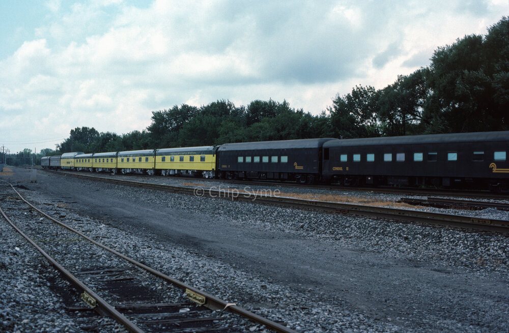 Conrail 8 with CNW 8 bedroom cars