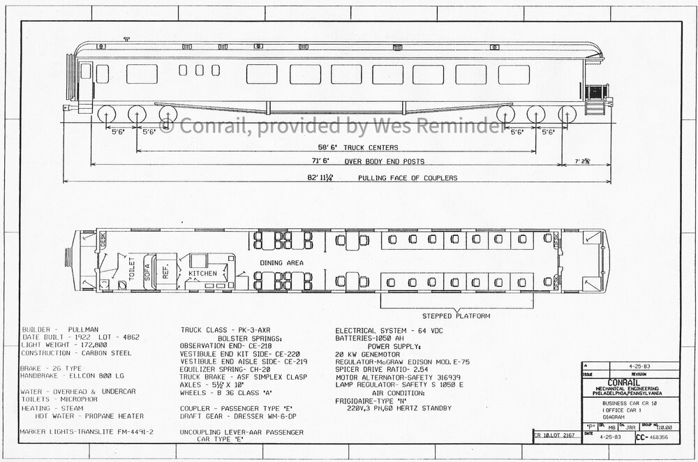 Conrail 10 Diagram Version "A"