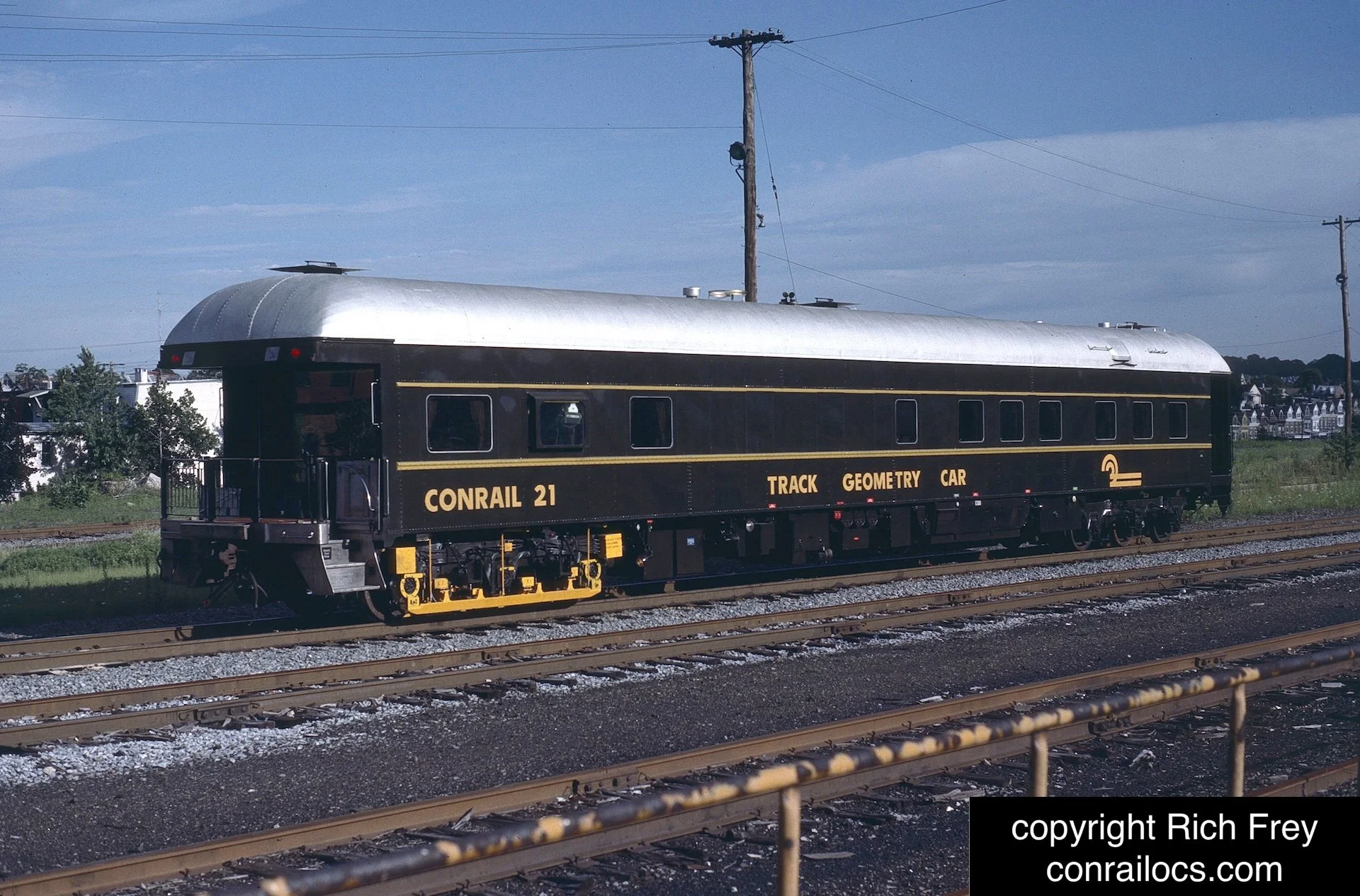Conrail 21, is one year old in this photo taken in October 1984