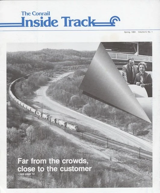 Conrail Inside Track Volume 6, No. 1, Spring 1984 - The other Conrail engineers, Conrail in Canada, 1984 ad campaign, and more. 