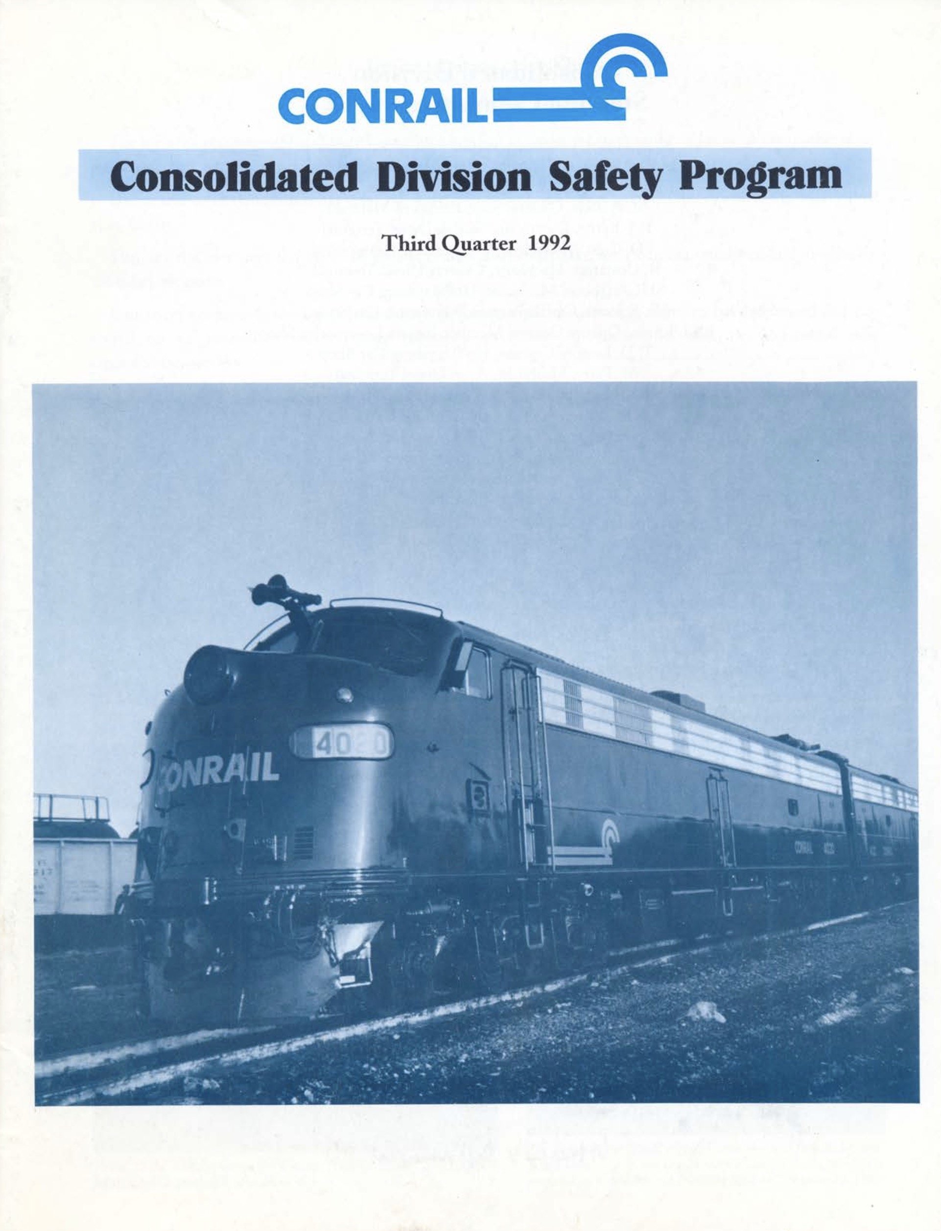 Consolidated Division Safety Program Q3 1992 - Collinwood Diesel Terminal family days and more.