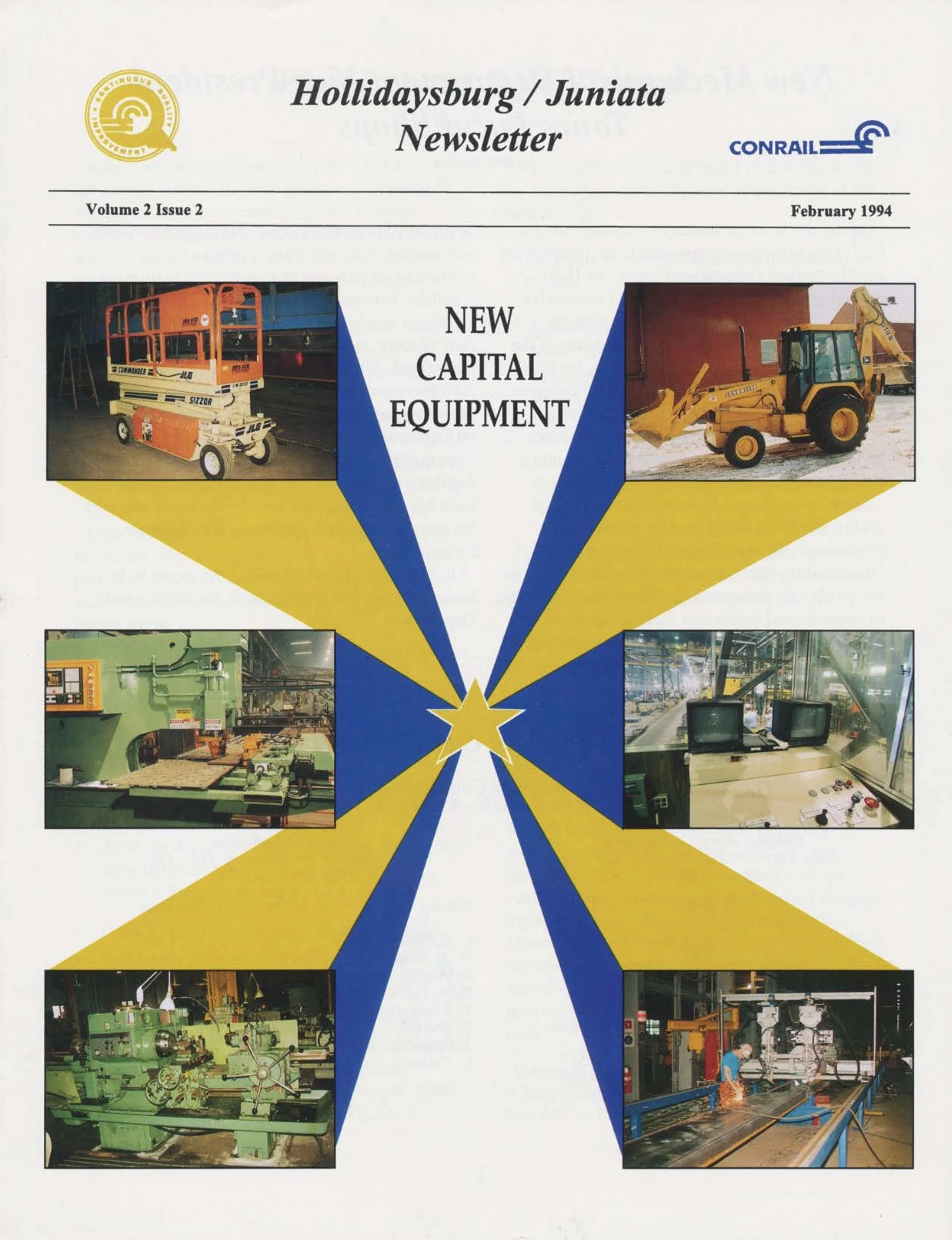 Volume 2 Issue 2, February 1994 - New capital purchases, and more. 