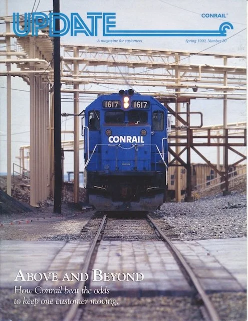 Conrail Update - No. 50, Spring 1990 - Conrail responds to DuPont emergency, Sun refinery damage control, Conrail realigns marketing groups, and more.