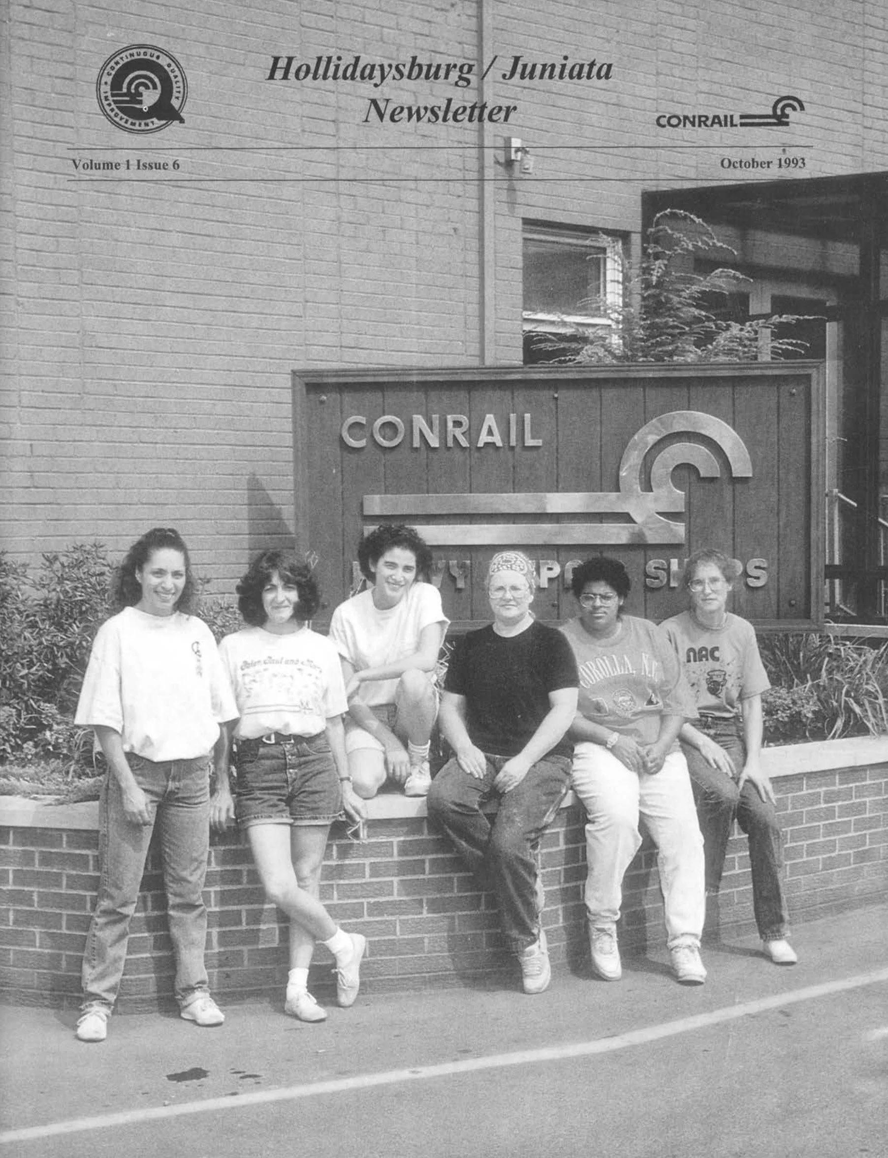 Volume 1 Issue 6, October 1993 - Conrail's shop craft women, SD40-2R tests, and more. 