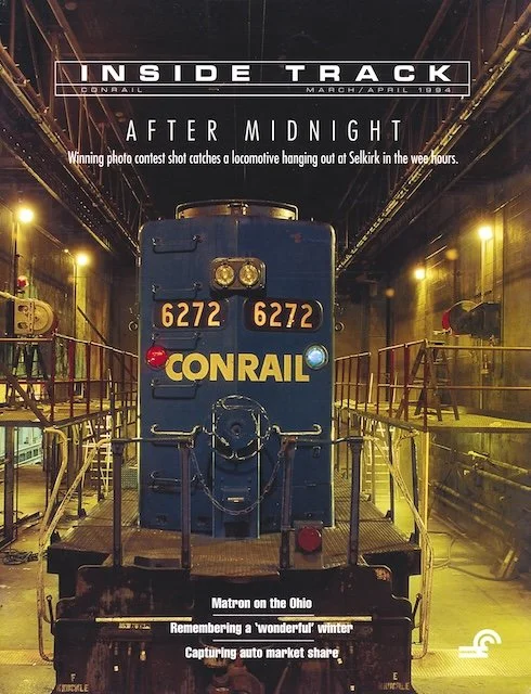 Conrail Inside Track March/April 1994 - Conrail's new service groups, winter storms, photo contest winners, CQI quarterly goals report card, and more. 
