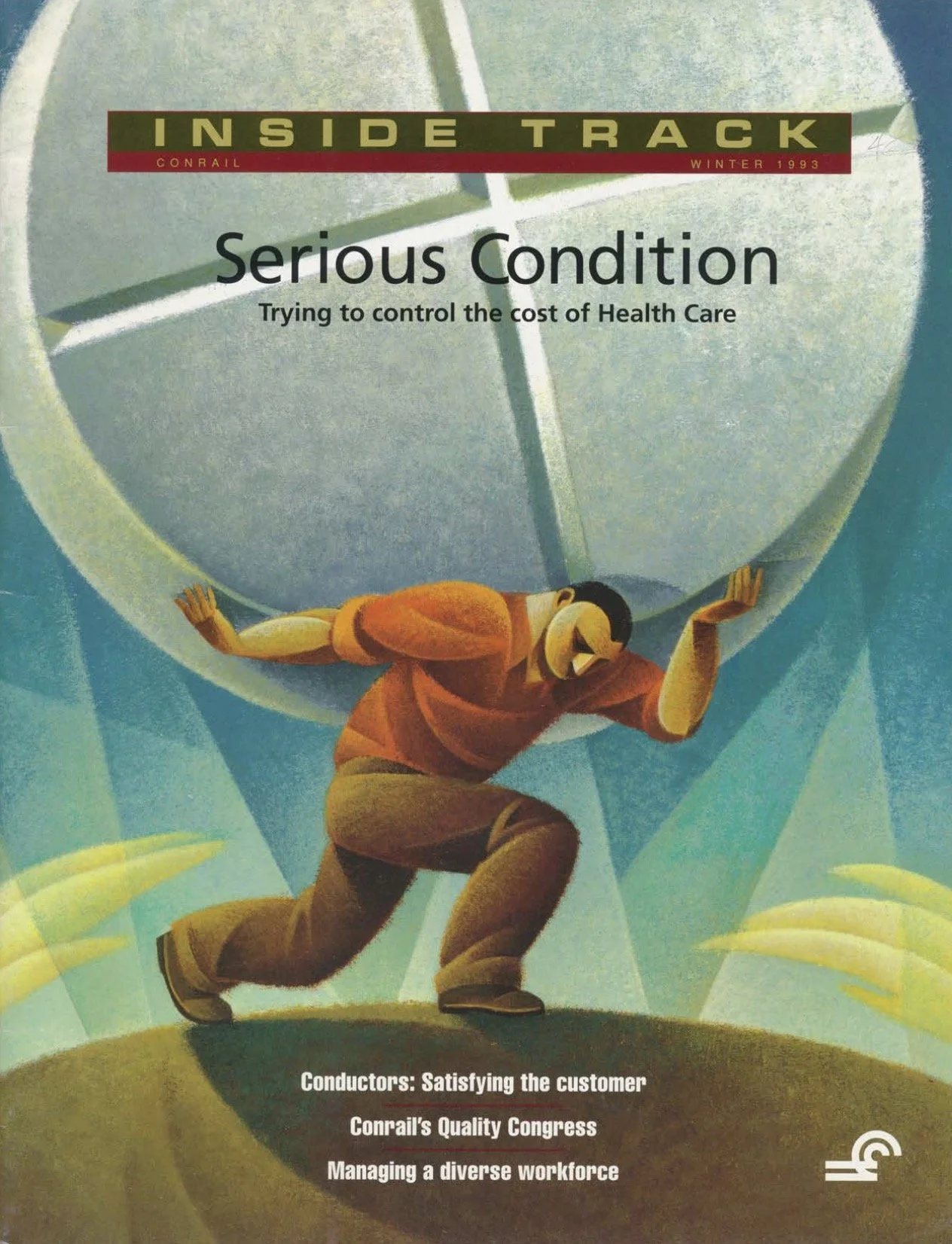 Winter 1993 - Conrail's Ashtabula, Ohio coal docks, new Conrail/Thrall/Inland Steel CoilShield cars employee photo contest, and more.