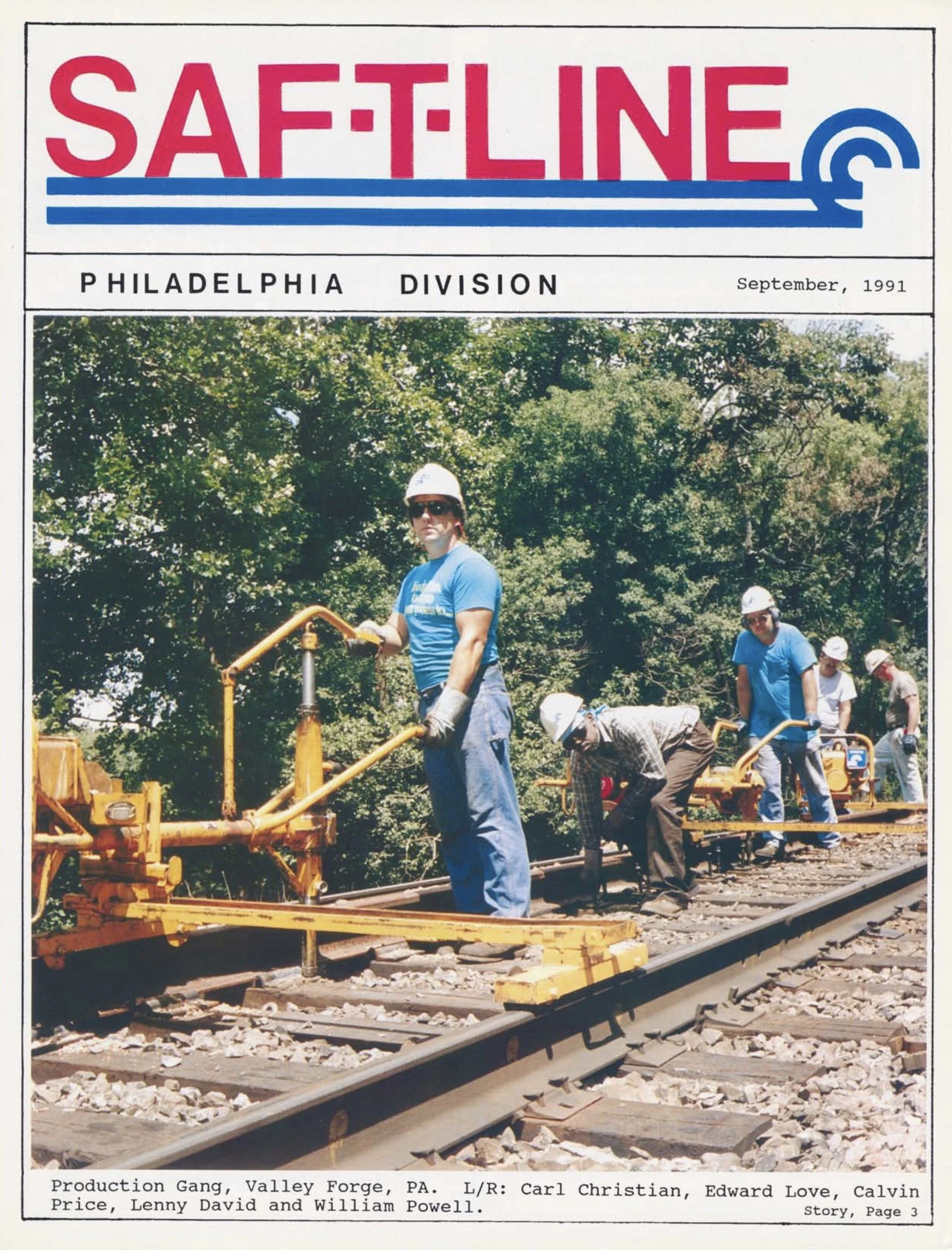 SAF-T-LINE, Philadelphia Division, September 1991