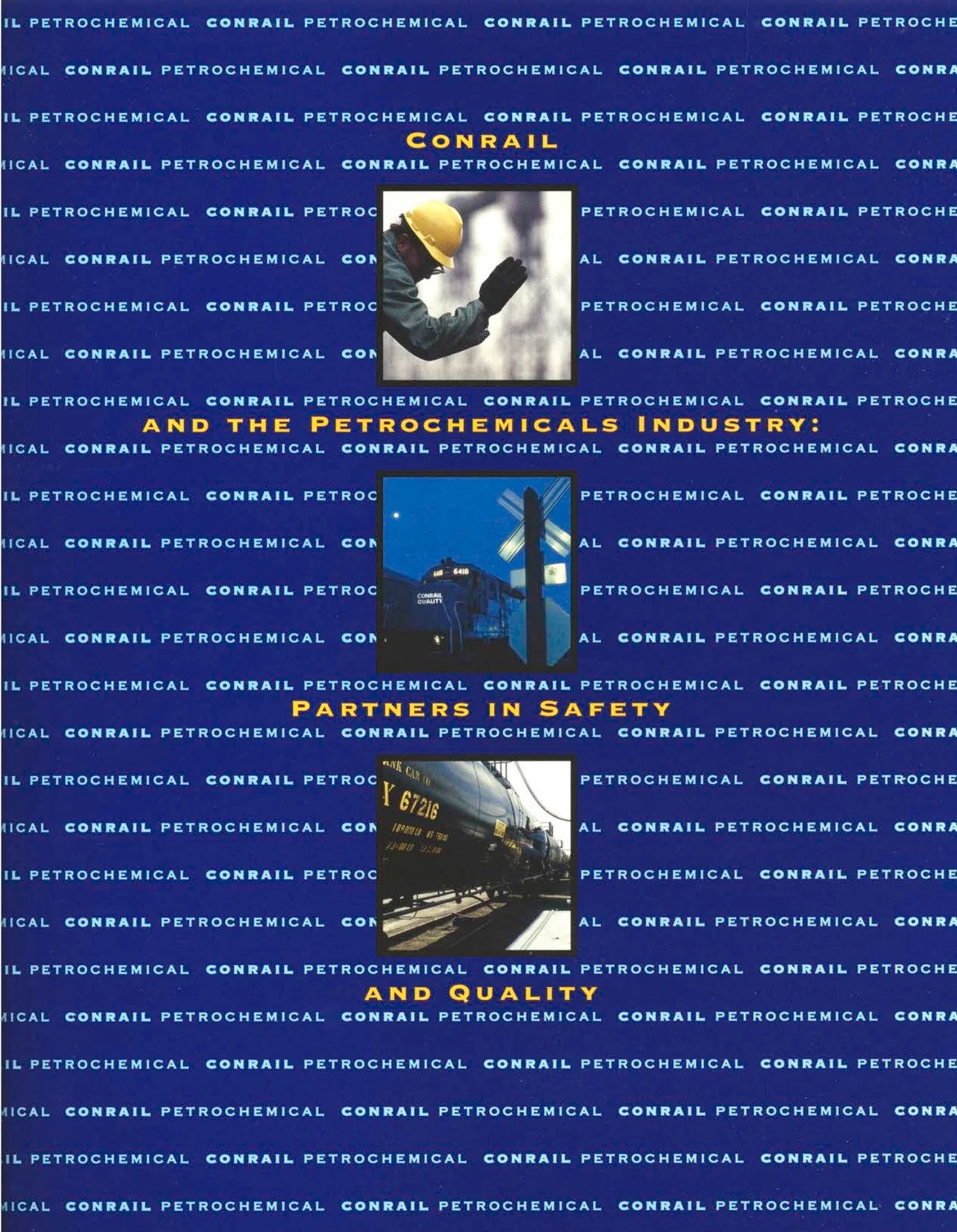 Conrail Petrochemical Brochure. In 1992, Conrail transported over 168,000 tank cars, with approximately 124,000 of them carrying hazardous materials. This brochure talks about Conrail’s unwavering commitment to safety when handling these cars. 