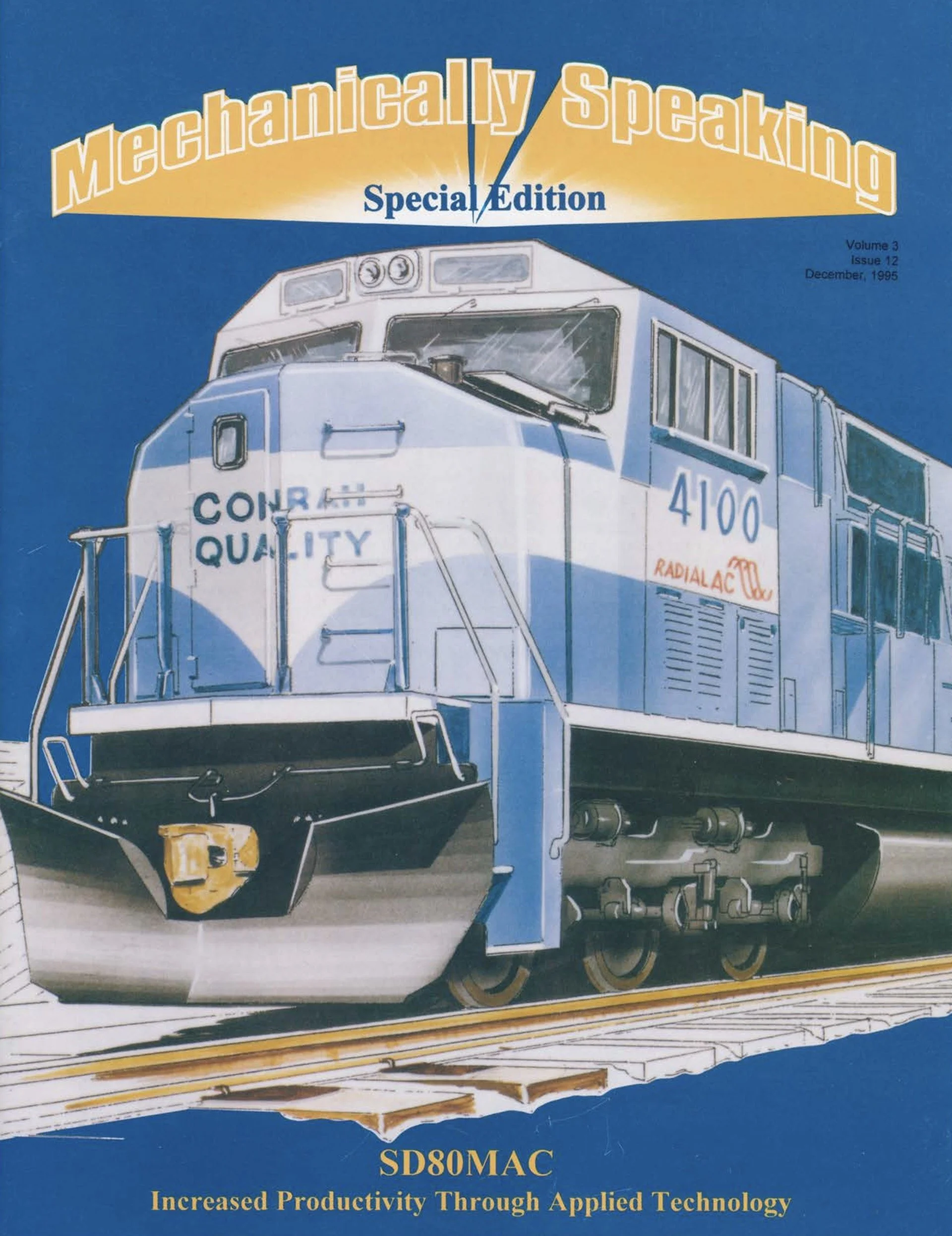 Volume 3 Issue 12, December 1995 - Special Edition featuring the new SD80MAC. 