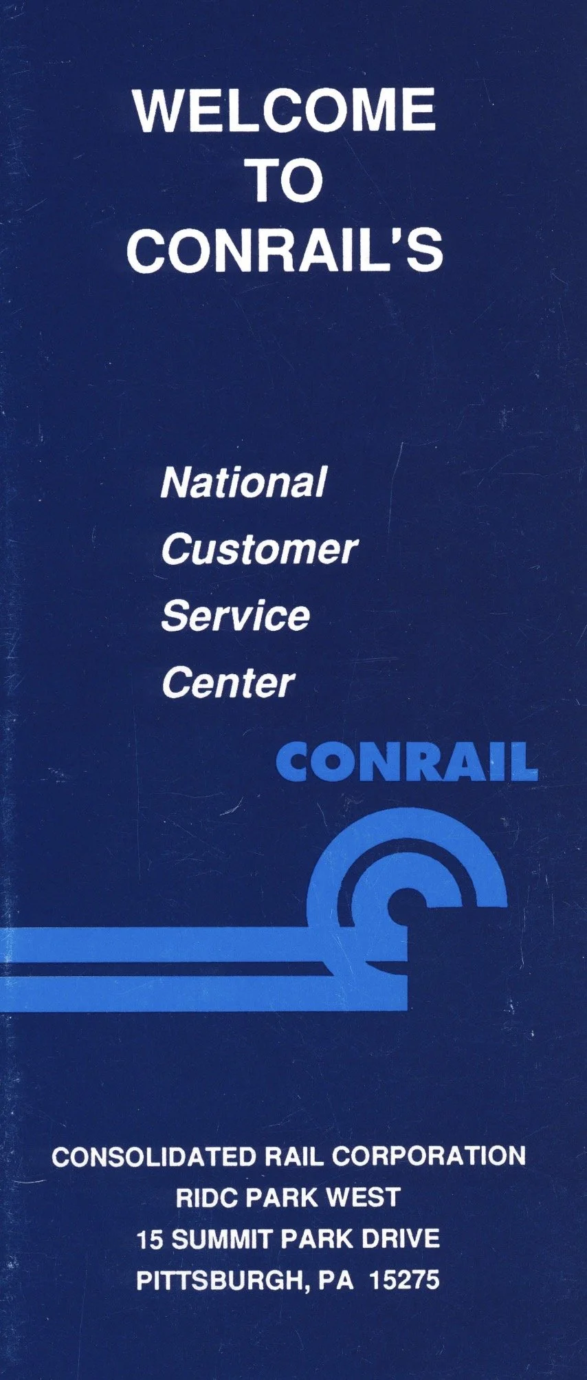 Back before the internet, you could contact Conrail by writing a letter or calling the National Customer Service Center in Pittsburgh. I bet it was a really cool place to see as it served as a one-stop shop for customer inquiries. 