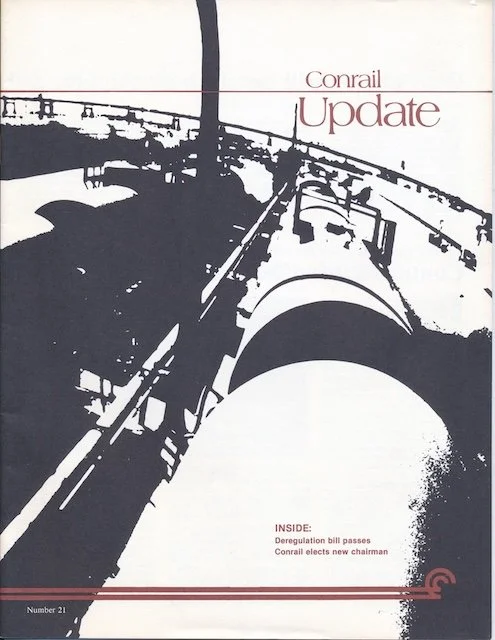 Conrail Update - No. 21 - BOARD ELECTS L. STANLEY CRANE, boxcar bonanza to Canada, transporting hazardous material. Conrail and Pennsylvania announce Pier 124, deregulation, and more.