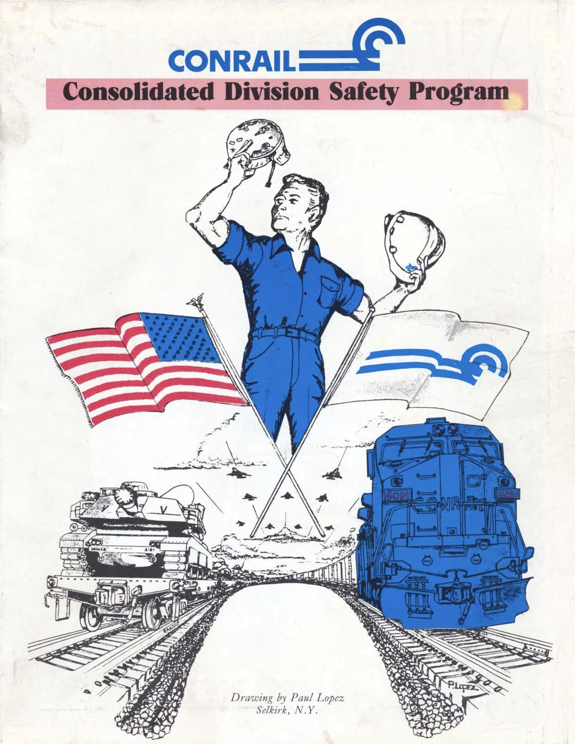 Consolidated Division Safety Program 1991 - Desert Storm signage at Hollidaysburg, Canton MoW shop update, and more.