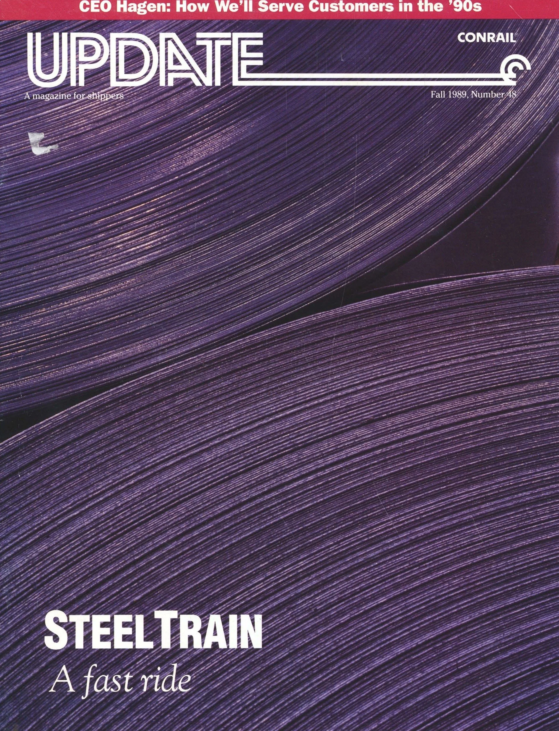 Number 48, Fall 1989 - Moving steel in Detroit, CEO James Hagen maps out 1990, shoreline railroads, and more.