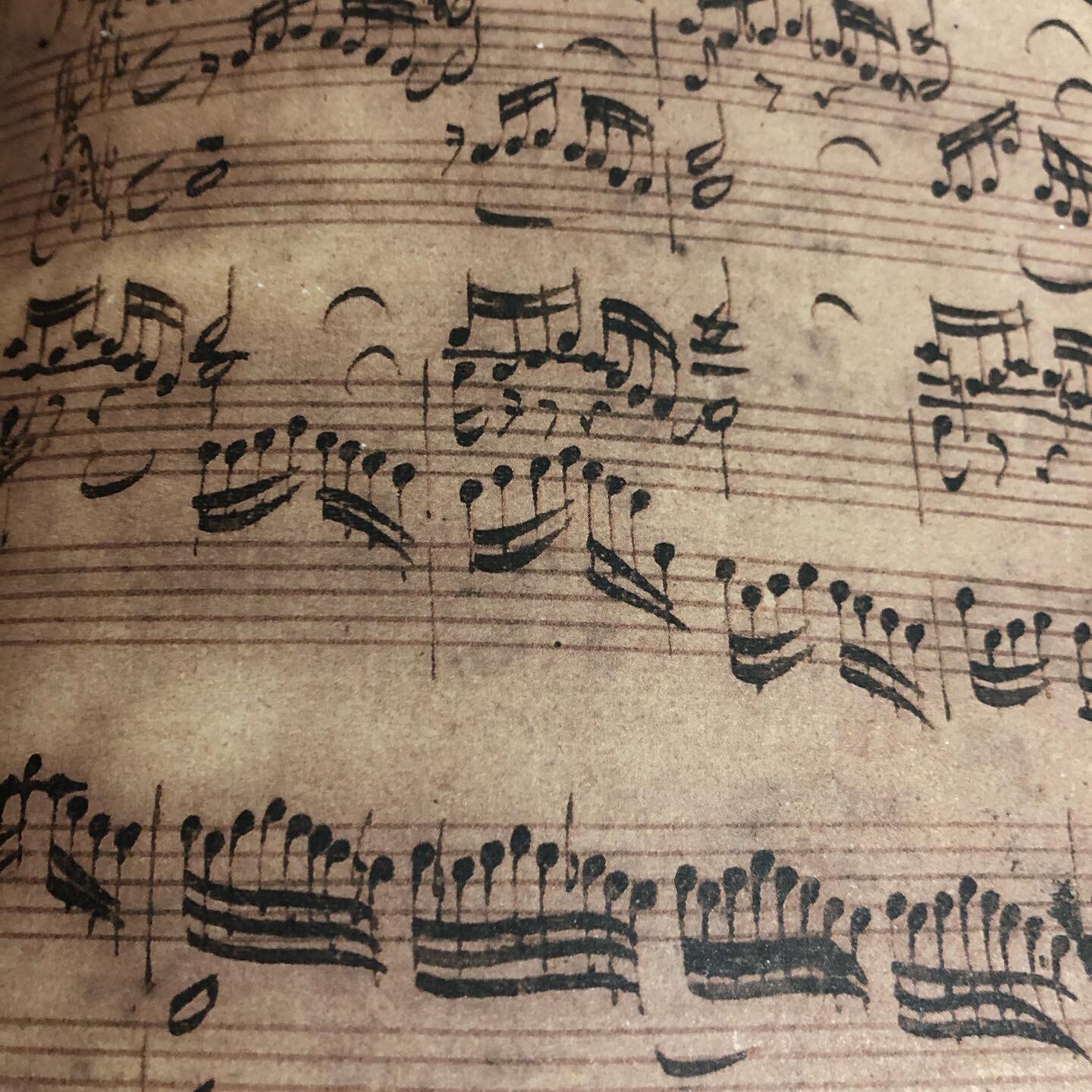 J S Bach&rsquo;s own hand - I love the way his notes dance on the page .. #bach #baroquemusic #beauty #prelude #fugue #glenngould