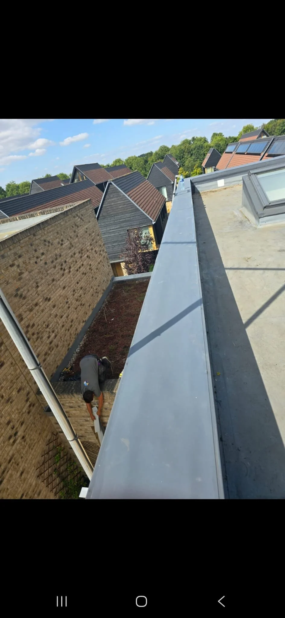 New single ply detail to house in Royal Wy Trumpenton