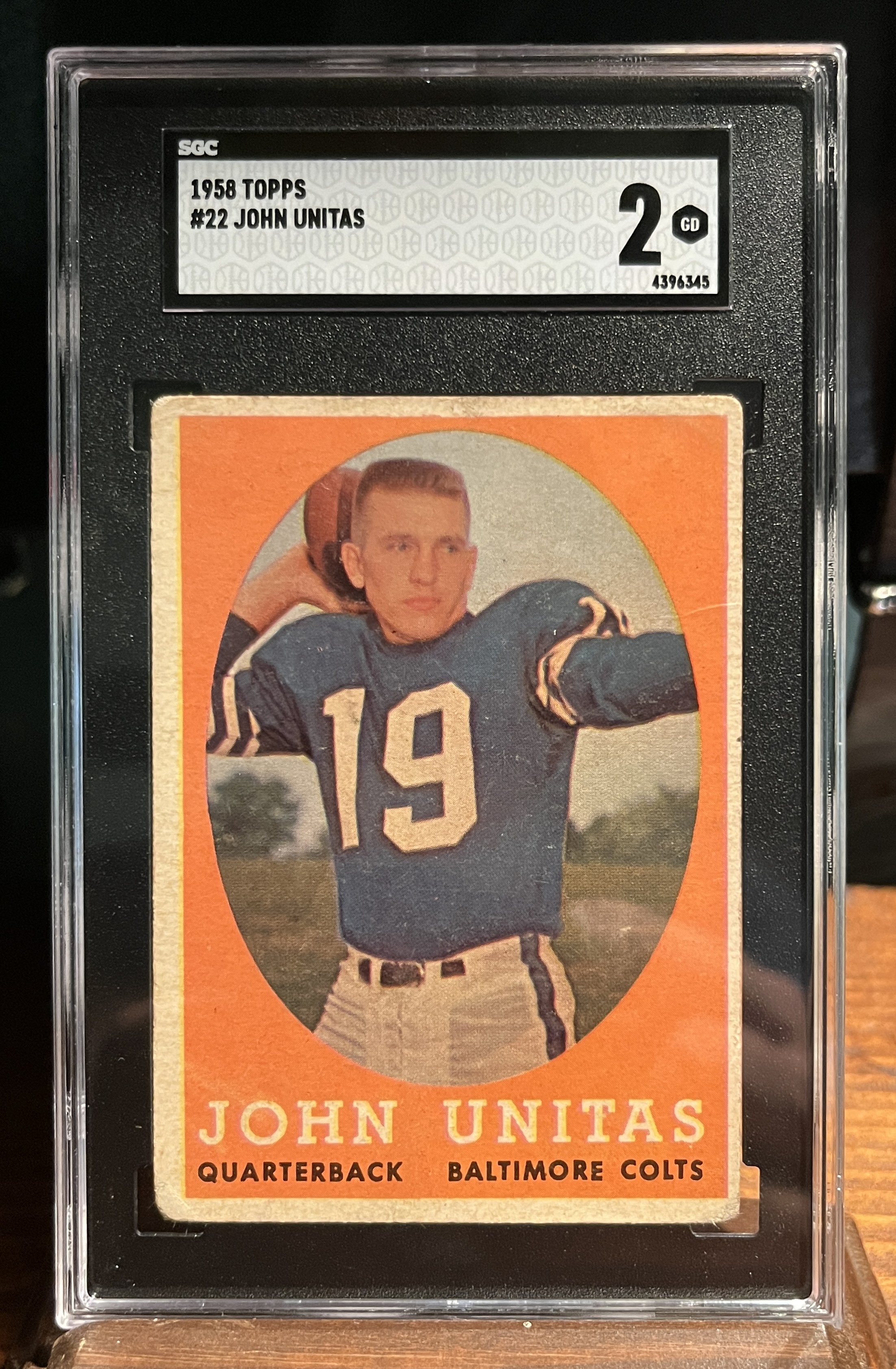 SOLD - 1958 John Unitas #22