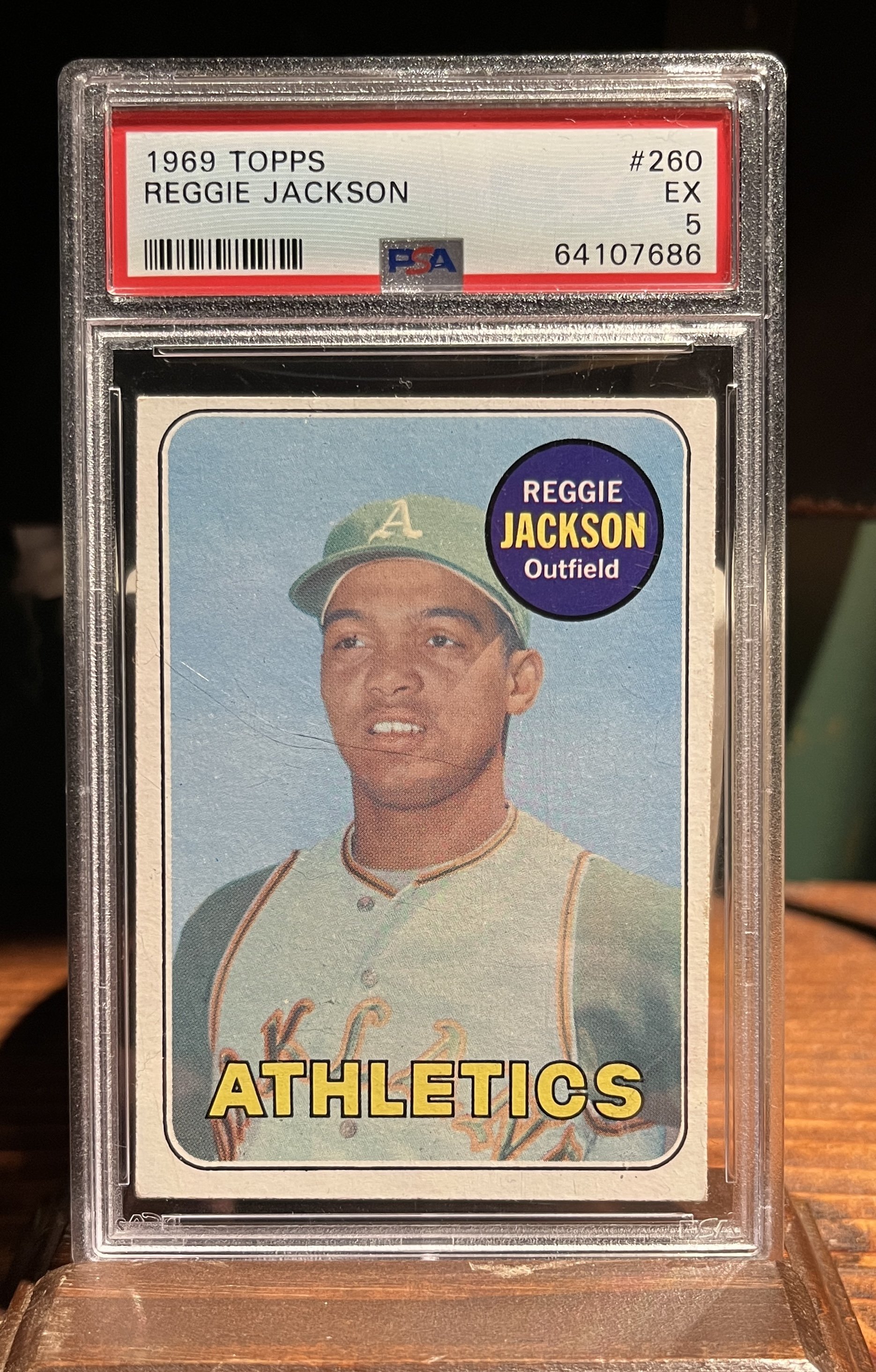 1969 Reggie Jackson #260 ROOKIE CARD